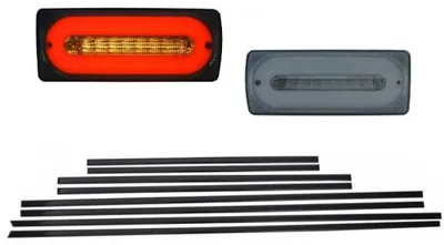 Produktbild von LED Rückleuchten Lichtleiste für Mercedes G-Klasse W463 89-15 Türleisten schwarz.