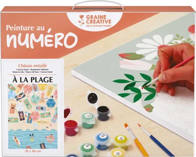 Produktbild von Gemälde nach Zahlen 30 x 40 am Strand – Graine Creative