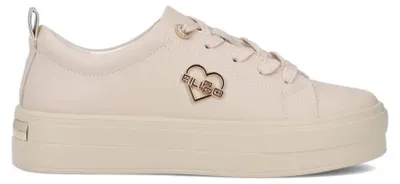 Produktbild von Filippo Damen Plateau Schnürschuhe aus weichem Echtleder, Beige, 4 cm Plateauhöhe