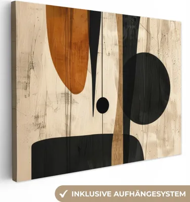 Obrázok produktu pre MuchoWow® - Plátno - Abstraktné - Umenie - Tvary - Moderné, nástenný obraz, nástenné dekorácie obrazy obývacia izba, 120x90cm