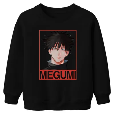 Obrázek produktu pro Megumi Fushiguro Jujutsu Kaisen Anime Fan Gift Gloomy Otaku Uni dětská mikina, černá, 128 cm