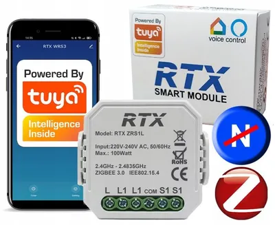 Zdjęcie produktu dla Przekaźnik Dopuszkowy 1ob ZigBee TUYA Działa bez N