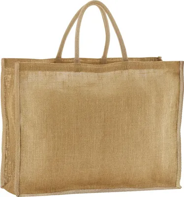 Produktbild von Westford Mill - Einkaufstasche, Gestärkte Jute PC6991 (Einheitsgröße) (Natürlich)