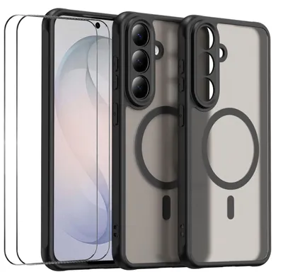 Produktbild von MagSafe Hülle + 2x Schutzglas für Samsung Galaxy S26 FE Kameraschutz Schwarz