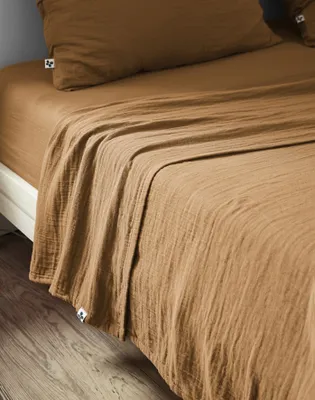 Produktbild von Bettlaken 240 x 300 cm GAÏA Camel