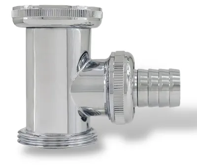 Produktbild von Abfluss Zwischenstück für Siphon, 1 1/4" x 1 1/4", Messing verchromt
