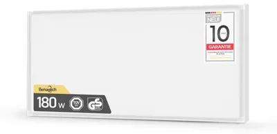 Infrarot-Heizpaneel 180 W, Wandmontage, 1–3 m², Überhitzungsschutz