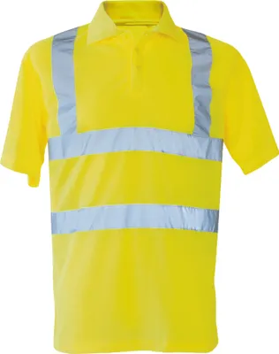 Produktbild von Korntex KXPOLO | Herren Hi-Viz Arbeits Polo Shirt Basic EN ISO 20471 - Farbe: Signal Yellow - Größe: XL