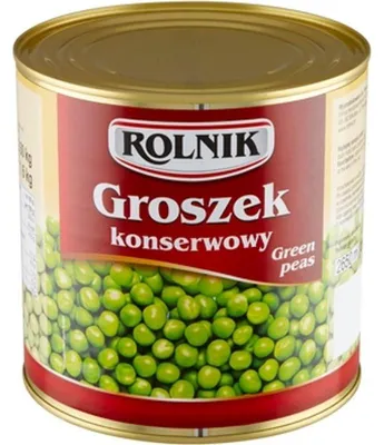 Zdjęcie produktu dla Rolnik Groszek Konserwowy 2,6 kg