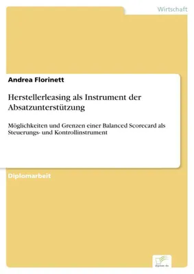 Produktbild von Herstellerleasing als Instrument der Absatzunterstützung