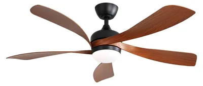 Produktbild von AIORBER 52 Zoll Deckenventilator mit Licht LED dimmbar Fernbedienung leise DC Motor 5 Flügel Timer Sommer Winter Schwarz
