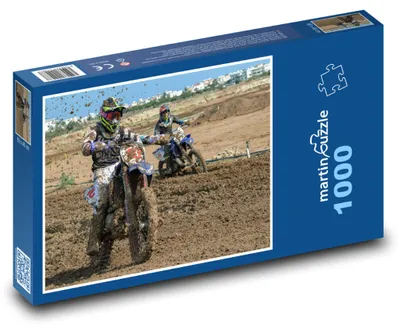 Zdjęcie produktu dla martinpuzzle - Puzzle 1000 - Motocykle do motocrossu w terenie