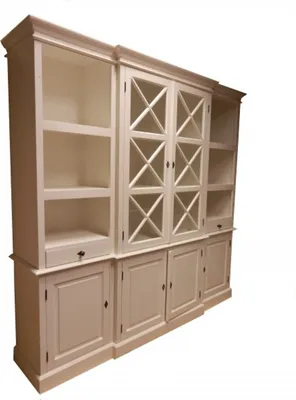 Produktbild von Großer Shabby Chic Landhaus Stil Schrank mit 4 Türen  - Buffetschrank - Schrank Esszimmer Küchenschrank
