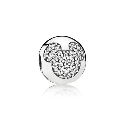 Produktbild von Pandora Disney 791449CZ Charm Clip Micky Pavé