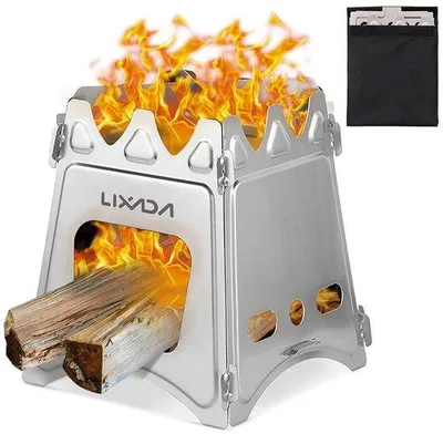 Productafbeelding van Opvouwbare Houtskool Campingkachel voor BBQ en Kamperen