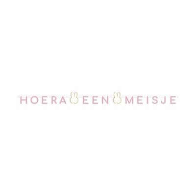 Produktbild von Ootje Kadootje Miffy Buchstabengirlande Mädchen | Babyzimmer Dekoration