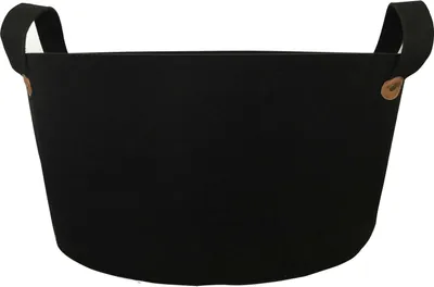Produktbild von Filztasche 'Donia' schwarz Kaminholztasche Kaminholzkorb Korb Filz Filzkorb Bastelkorb Basteltasche Tasche DekokorbZeitungsständer Zeitungskorb