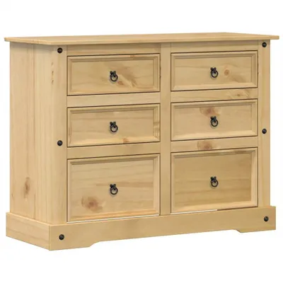 Produktbild von vidaXL Kommode Corona 112x48x91 cm Massivholz Kiefer