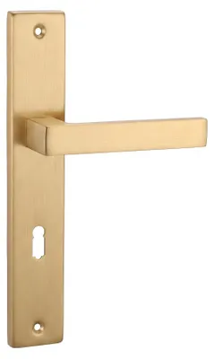 Produktbild von DOMINO Türgriff-Garnitur Türgriff BB BB-Buntbart Langschild Gold