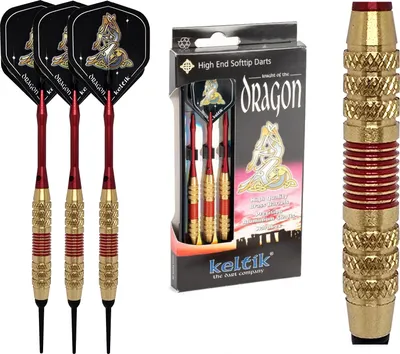 Image de Fléchettes souples Keltik Dragon Red 16 g