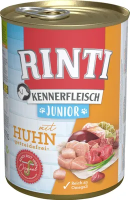 Immagine prodotto di Scatola di pollo Kennerfleisch JUNIOR Rinti 400gx12