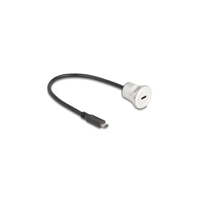 Obrázek produktu pro DeLOCK 88183, 0,3 m, USB C, USB C, Černá, Stříbrná