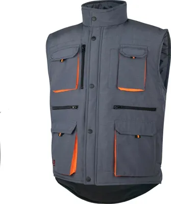 Produktbild von Weste Winterweste Outdoorweste Herren Berufsweste Arbeitsweste gefüttert Grau L
