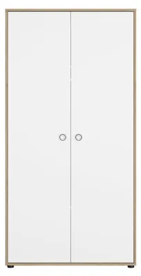 Image de Galipette Armoire 2 portes bois blanc