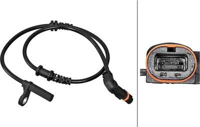 Produktbild von HELLA ABS Sensor Raddrehzahl Vorne passend für MERCEDES-BENZ SLK (R172) 6PU 358 217-141