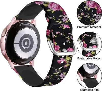 Produktbild von Strap-it Polar Ignite 3 Pink Flower Armband