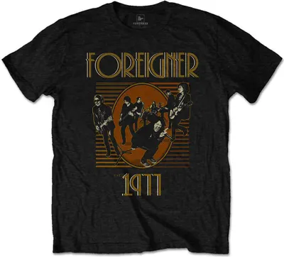 Image de Foreigner Est. 1977 T-shirt noir XL