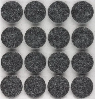 Produktbild von Filzgleiter aus Filz - selbstklebend - 5 mm dick, rund 22 mm, grau (160 Stück)