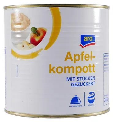 Produktbild von aro Apfelkompott -gezuckert- 2,65KG