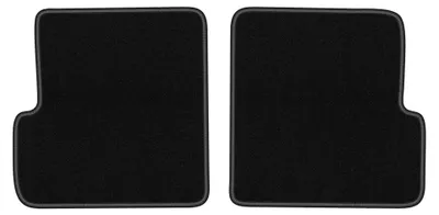 Produktbild von Velours-Fußmatten Hinten für Renault Megane I 1995-2002 (Cabrio/Coupé) – 2-tlg, Schwarz, passgenau – Wielganizator LUX