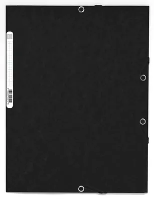 Produktbild von Exacompta 55301E Sammelmappe Gummizug 3 Klappen Manila Karton DIN A4 Schwarz