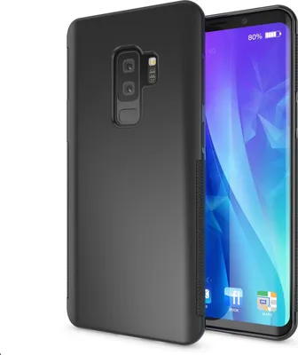 Produktbild von Samsung Galaxy S9 Plus Handy Hülle von NALIA, Silikon Case Cover Bumper Etui Schwarz