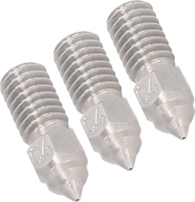 Image de 3 Pcs 0.4mm Nozzle High Flow Stainless Steel 3D Printer Nozzle for Elegoo Neptune 4 4Pro