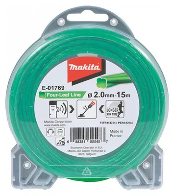 Image de Fil de coupe hélicoïdal MAKITA E-01769 pour débroussailleuse Ø2mm 15m