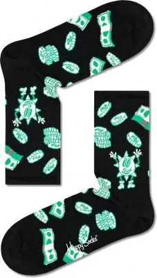 Produktbild von HAPPY SOCKS Happy Money 3/4 Crew - schwarz - 36/40