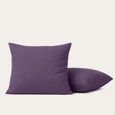 Produktbild von HappyBed Hochwertiger Perkal-Kissenbezug | Weinbeere | 2er-Set