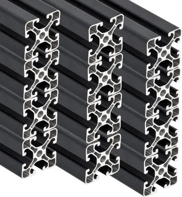 Produktbild von SCHMIDT systemprofile 12x 2000mm Aluminium Profil 40x40mm Nut 8 Anthrazit