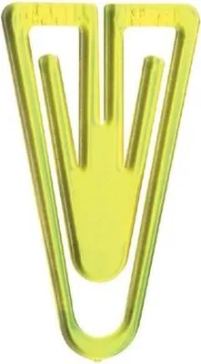Produktbild von Büroklammern Plastiklips 60mm VE=10 Stück kristallgelb