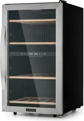 Obrázok produktu pre Klarstein vinotéka, slim, sklenené dvere, 2 zóny, UV ochrana, 5-18°C, 45 fliaš