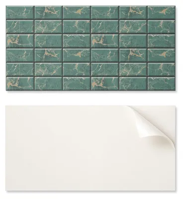 Immagine prodotto di Pannello adesivo in vinile per parete, ideale per una camera da letto, dimensioni 100 x 50 cm, motivo a piastrelle di marmo