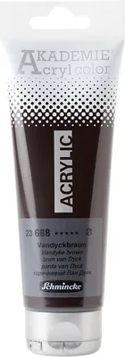 Produktbild von Schmincke 120ml AKADEMIE Acryl color Vandyckbraun Acryl 23 668 012