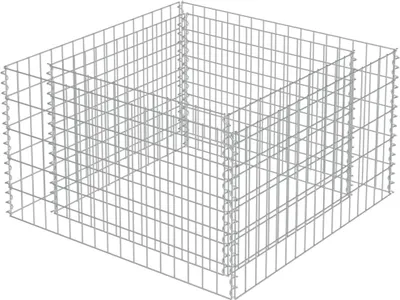 Produktbild von "2026 Aktion" Gabionen-Hochbeet Verzinkter Stahl 90×90×50 cm - DEMöbel4850278