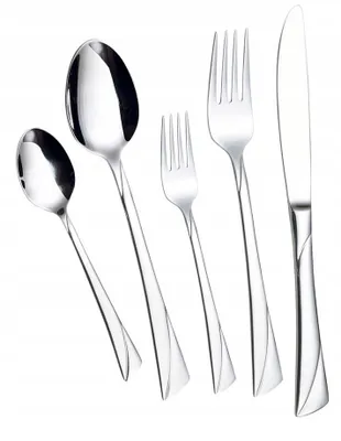 Obrázok produktu pre Príbor v kufríku, 72 kusov, 12 osôb, nerezová oceľ, vidlička, lyžica, nôž 2232d SATIN