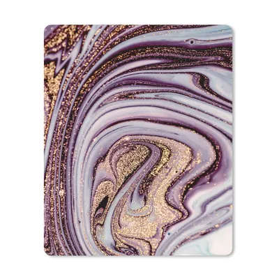 Produktbild von MuchoWow® Mauspad Mousepad Marmor - Rosa - Gold - Glitter - Marmoroptik - Luxus 30x40 cm - Mousepads - Maus Mat - Pad - Mausunterlage - Mausmatten