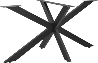 Produktbild von Tischgestell ‘Oberau’ für Esstisch Schreibtisch Stahl 120 x 68 x 71 cm Schwarz