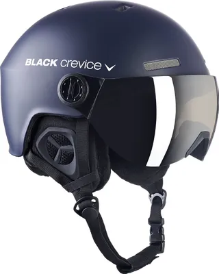 Immagine prodotto di Casco da sci e snowboard BLACK CREVICE - modello GSTAAD | casco con visiera | colore: Marina/Bianco